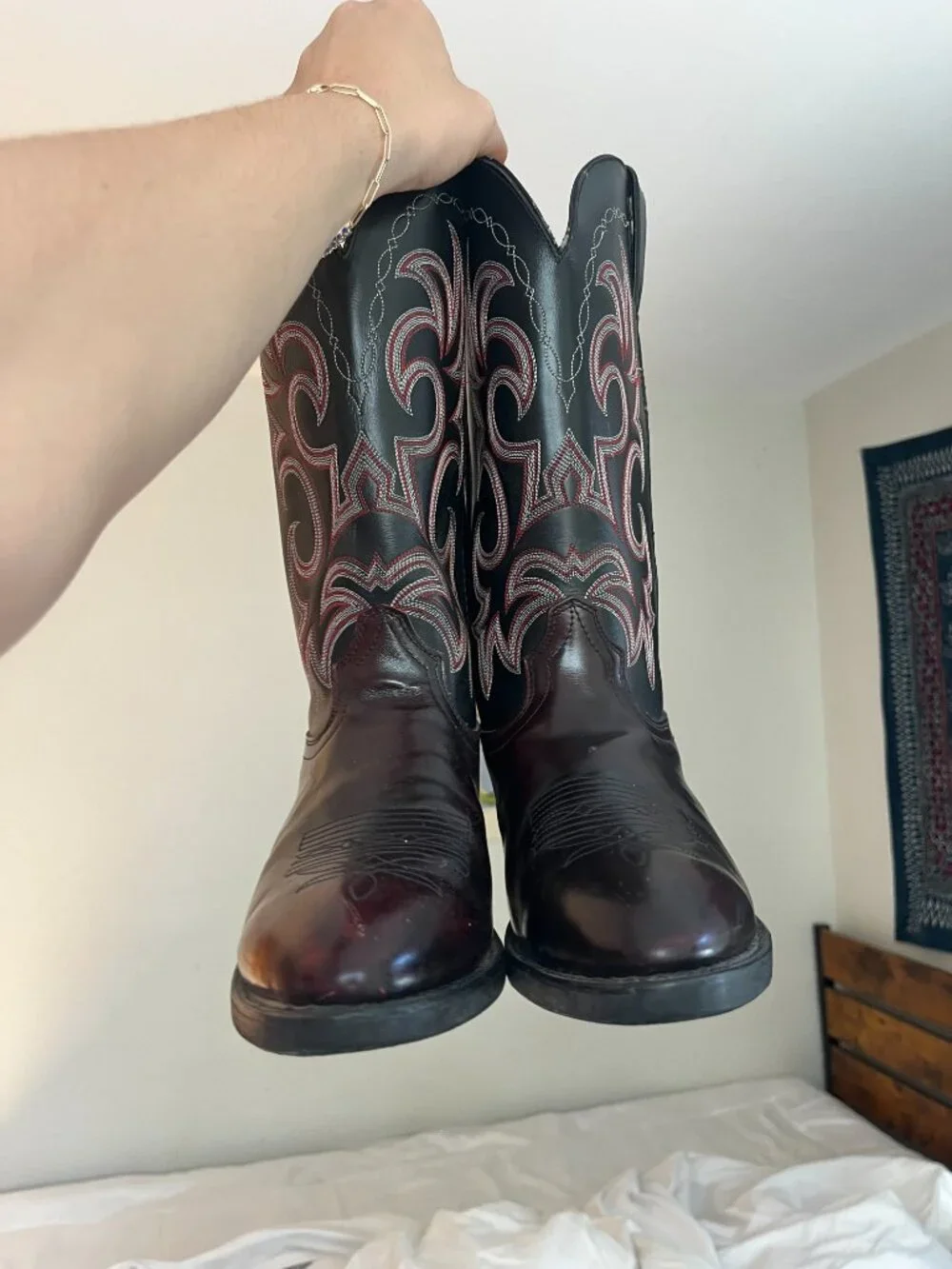 Durango Men's Leather Cowboy Boots size 9.5 D (Fit like 10.5-11)